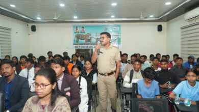 अंतरराष्ट्रीय बाघ दिवस पर इंद्रावती टाइगर रिजर्व में आयोजित 'रन फॉर इंद्रावती' कार्यक्रम में शामिल प्रतिभागी।