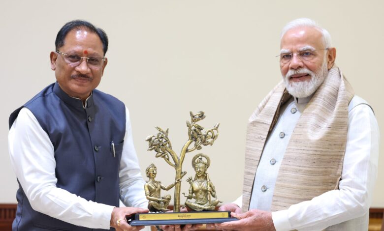 Chief Minister Vishnudev Sai met PM Modi with Bastar vision