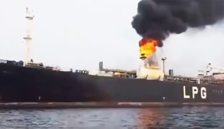 Tanker attacked in Iranian waters; 28 Indians have a narrow escape.