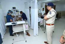 Raipur: Disturbance at rally, 16 police personnel injured; Police Commissioner visits hospital