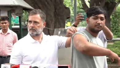Rahul alleges pellet guns were fired at students.