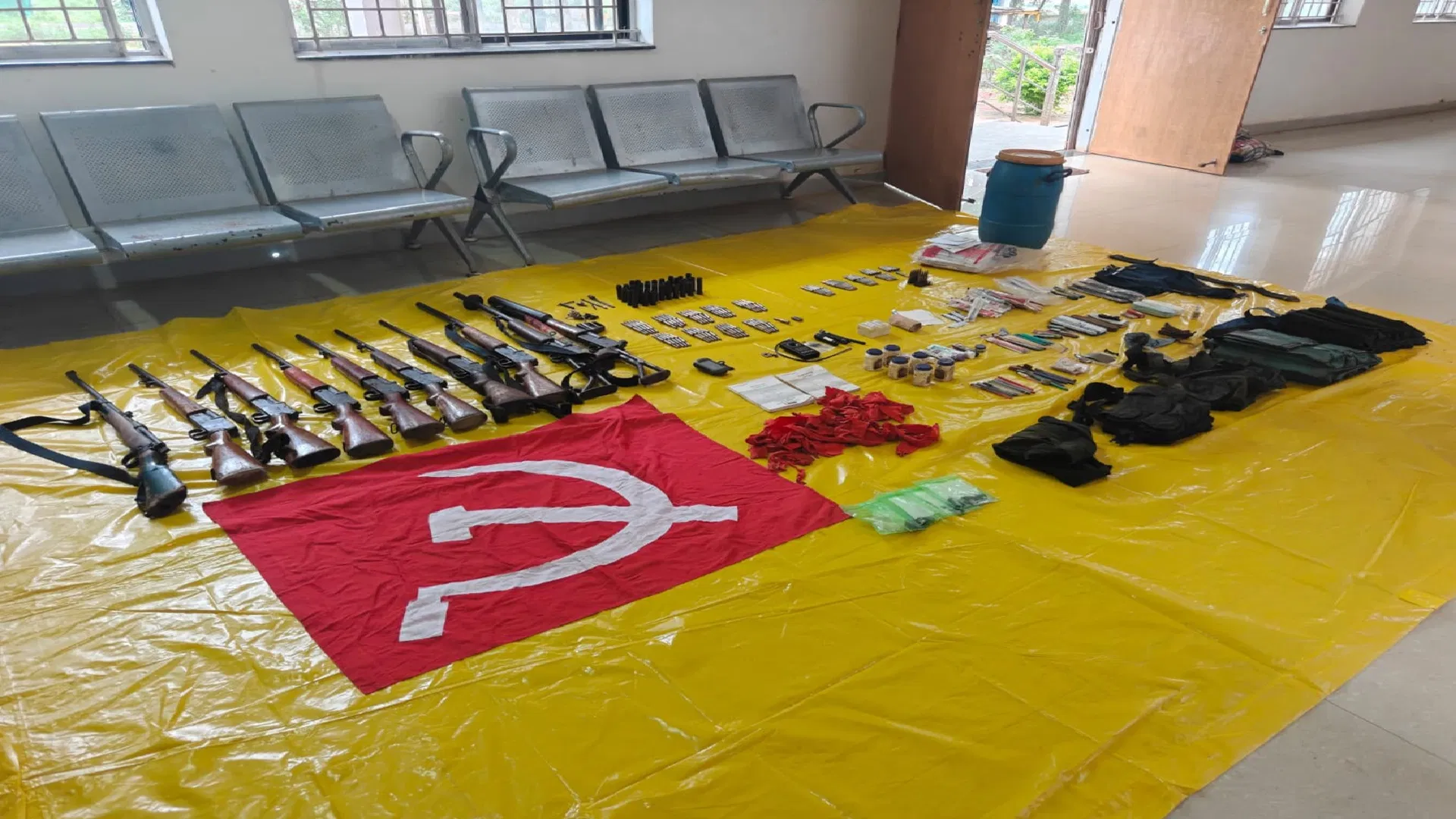 Chhattisgarh: Major Naxal, Narayanpur; BSF, seizes weapons, explosives, and communication,