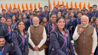 PM Modi meets India's 39 medal winners; congratulates the athletes.