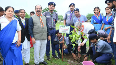 Deputy Chief Minister Arun Sao planted a guava sapling and called for planting more trees for environmental conservation.