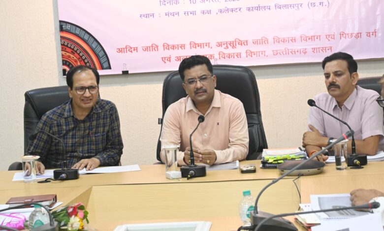 Review of tribal welfare schemes; emphasis on extending benefits to the last person in the queue.