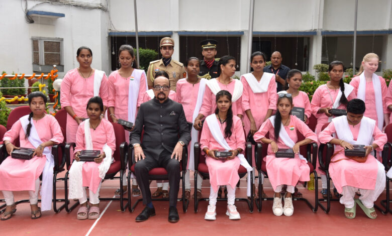 Governor Ramen Deka presented smart sticks to visually impaired female students, taking a step towards self-reliance.