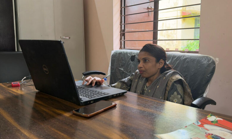 ‘Bank Didi’ Lalita Baghel’s initiative: Villagers receiving services at their doorstep.