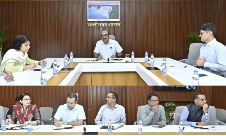 High-level meeting held regarding the Vice President's visit to Chhattisgarh; instructions issued to complete arrangements on time.