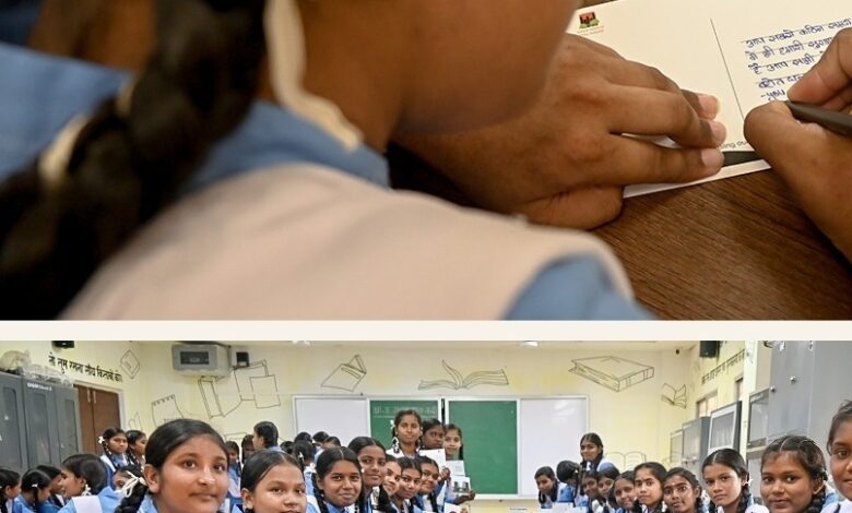 Raksha Bandhan celebrated with security personnel at a school in Naya Raipur; children shared their sentiments.