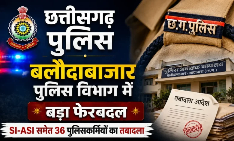 36 police personnel transferred; view the full transfer list.