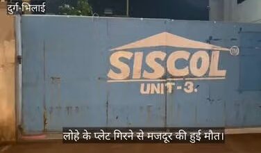 Factory accident: Crane operator dies after heavy iron plate falls.
