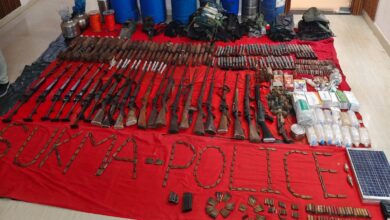 Major success against Naxalites: Cache of weapons and 240 gelatin sticks recovered in Sukma.