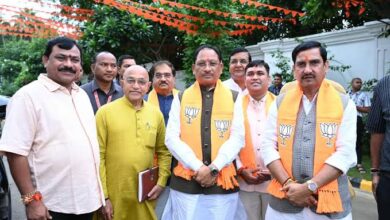 Senior BJP leaders, including Vishnu Deo Sai, participated; discussion held on the ‘Seva Sankalp Abhiyan’.