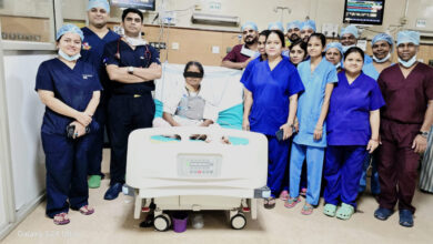 48-year-old woman from Bihar undergoes successful bypass surgery at Ambedkar Hospital; she had blockages in all three arteries.