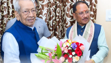 CM Vishnu Dev Sai met former Chhattisgarh Governor Vishwabhushan Harichandan