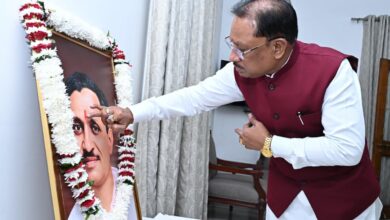 CM Sai pays tribute on Pandit Deendayal Upadhyaya's birth anniversary; says the benefits of development must reach the last person.