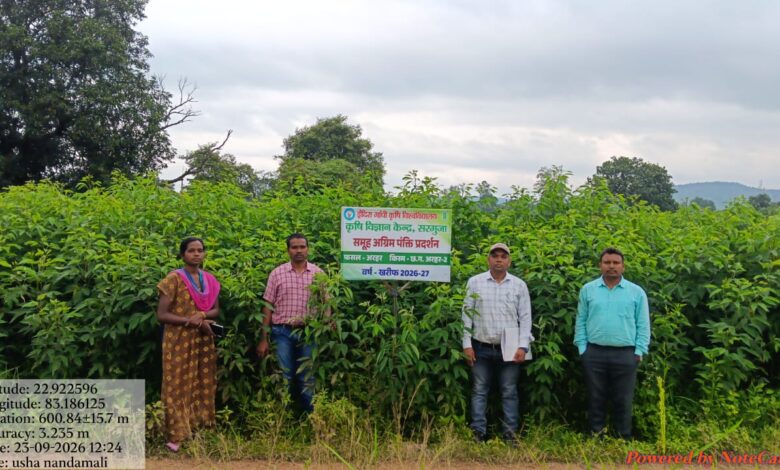 'Seva Sankalp Abhiyan': Farmers' fields transformed into demonstration centers for advanced technology; promising growth observed in Arhar (pigeon pea) crops.