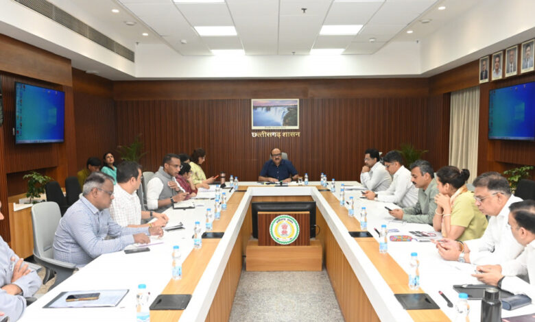 Raipur: Chief Secretary Vikas Sheel directs departmental secretaries to prepare time-bound action plans; reviews conducted on matters ranging from paddy procurement to water management.