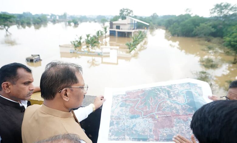 CM Sai makes a major announcement for flood-affected families; they will receive ₹10,000 from the Chief Minister's Relief Fund.