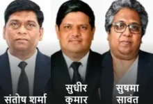 Three new appointments to the Chhattisgarh High Court; three judges, including Santosh Sharma, appointed as judges.