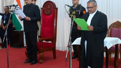 Swearing-in ceremony at Lok Bhawan; Krishna Ram Mahapatra takes charge of the High Court.