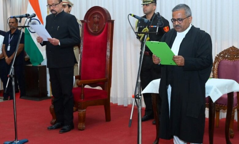 Swearing-in ceremony at Lok Bhawan; Krishna Ram Mahapatra takes charge of the High Court.