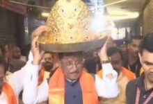 Historic Ganeshotsav at Raipur's Gol Bazar: CM Sai performed puja and adorned the idol with a golden crown.