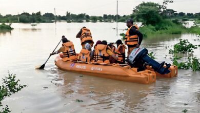 Floods in Chhattisgarh affect 571 villages, putting over 22,000 people in distress; 16,000 rescued, and 17,540 people sheltered in 173 relief camps.