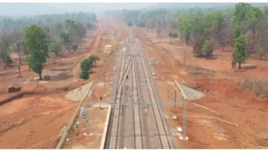 Rail journey from Dalli-Rajhara to Rowghat completed; final 17.5 km of track ready.