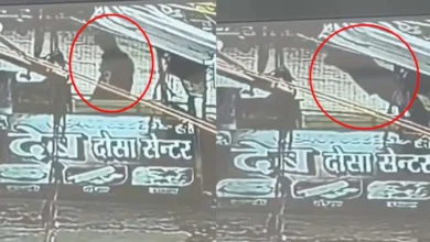 Major accident in Jagdalpur: Youth struck by a severed power line; CCTV footage goes viral.