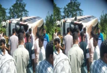Major road accident in Balod: Passenger-packed bus goes out of control; one youth killed, over 20 injured.