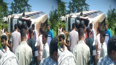 Major road accident in Balod: Passenger-packed bus goes out of control; one youth killed, over 20 injured.