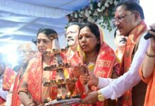 'Deepotsav' held in Raipur on PM Modi's 76th birthday; CM Vishnu Deo Sai performed the Maha Aarti.