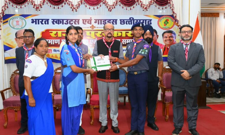 1,122 Scouts and Guides honored in Chhattisgarh; Governor Ramen Deka delivers an important message