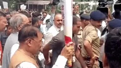 CM Sai holds the torch; grand ‘Seva Jyoti Yatra’ taken out in Raipur; pledge made for a developed Chhattisgarh by 2047.