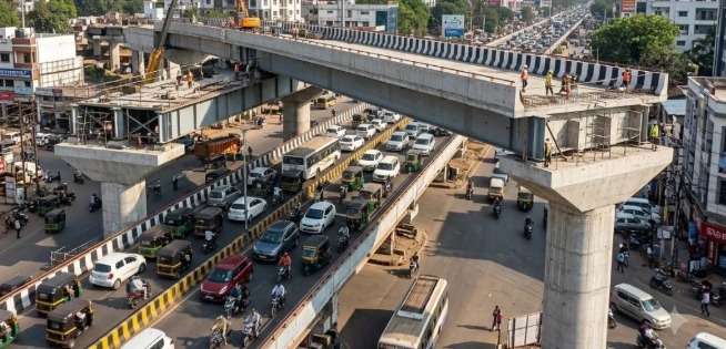 A double-decker-style traffic corridor will be built at Telibandha in Raipur, with city-bound traffic moving on the upper level.