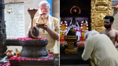 PM Modi completes 25 years in public life; offers prayers at Shri Vinayak Temple.