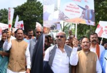 CM Sai holds the torch; grand ‘Seva Jyoti Yatra’ taken out in Raipur; pledge made for a developed Chhattisgarh by 2047.