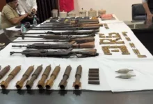 Major success for security personnel in Dantewada; AK-47, BGL launcher, and explosives recovered.