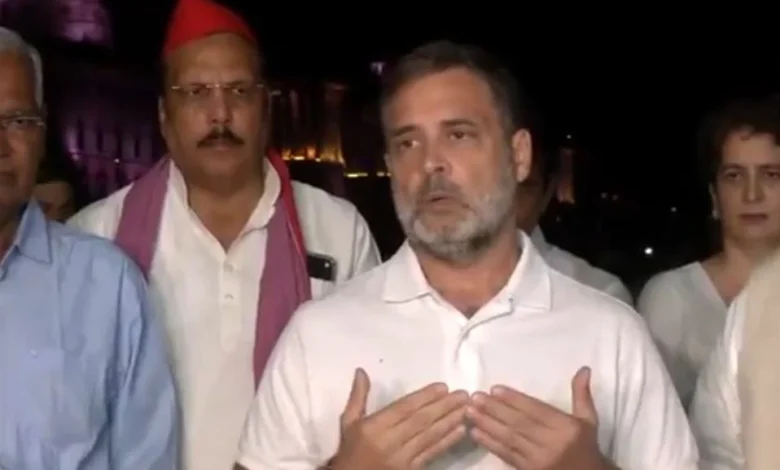 INDIA bloc MPs met the President and demanded the resignation of Chief Election Commissioner Gyanesh Kumar; Priyanka Gandhi staged a sit-in protest at Vijay Chowk.