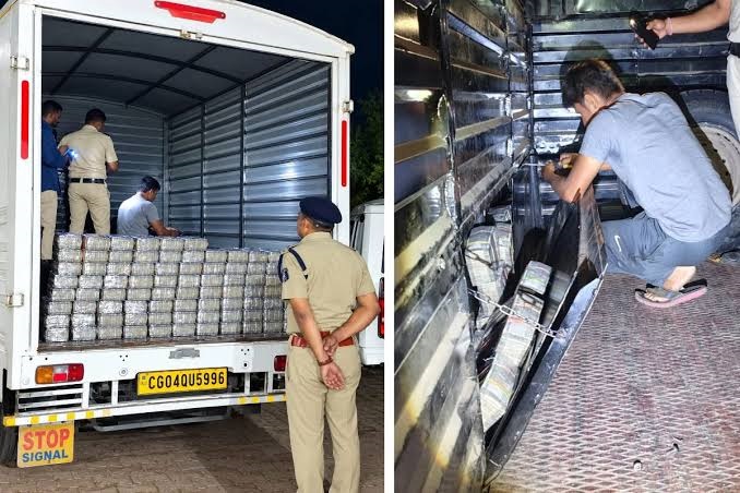 Chhattisgarh News: Cash worth crores seized in Durg; notes were hidden in a secret chamber.